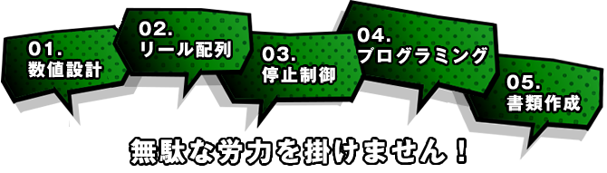 無駄な労力を掛けません！